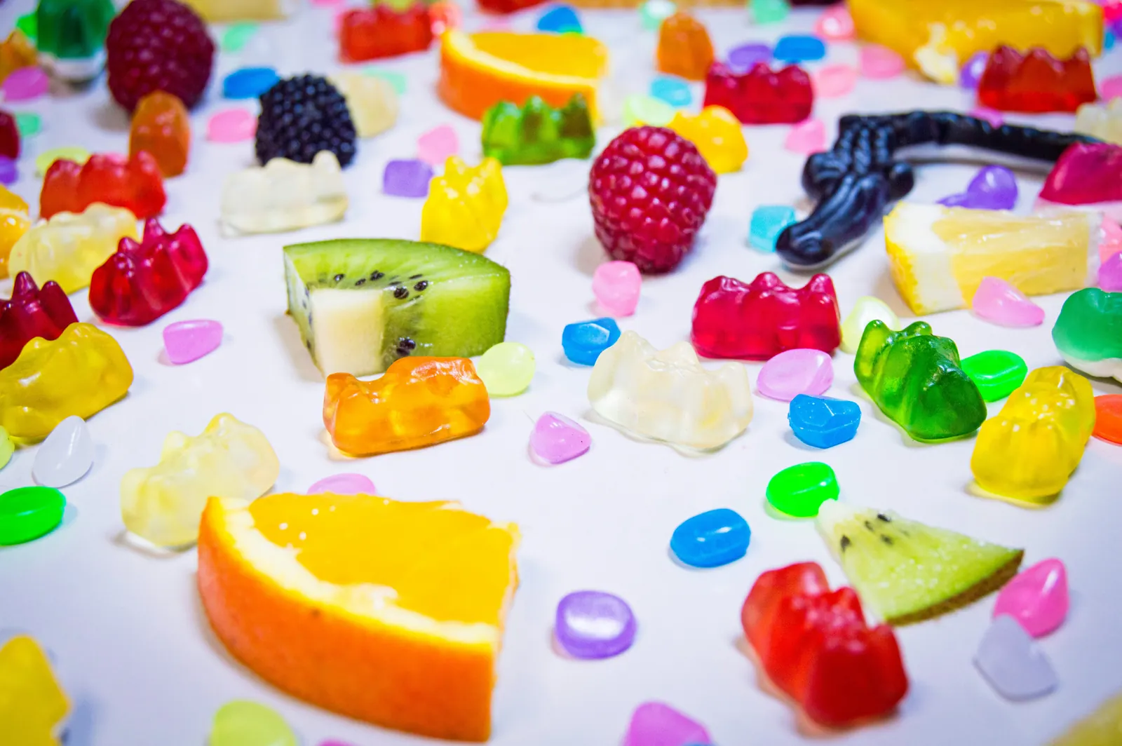 An assortment of colourful candy