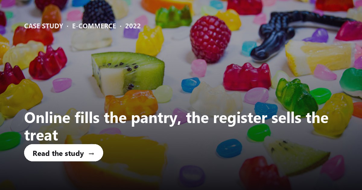 Case study: how US shoppers buy confectionery online versus in store
